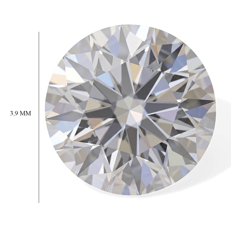 Diamond (D, SI1-VS1) (Rnd 3.9mm) 0.22 ctw