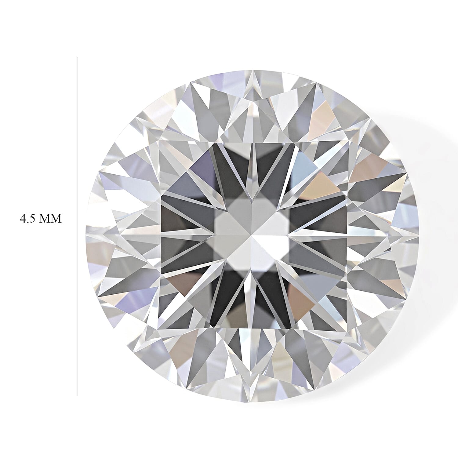 Diamond (D-E, SI1) (Rnd 4.5mm) 0.32 ctw