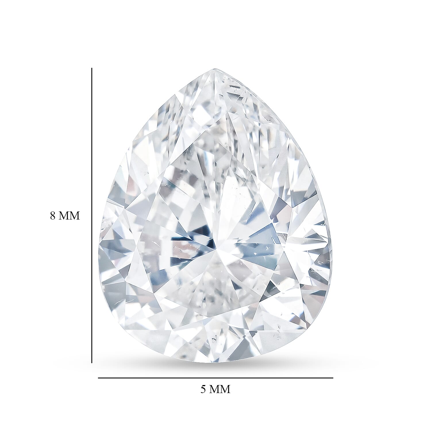 Diamond (F, SI2) (Pear 8x5mm) 1.01 ctw
