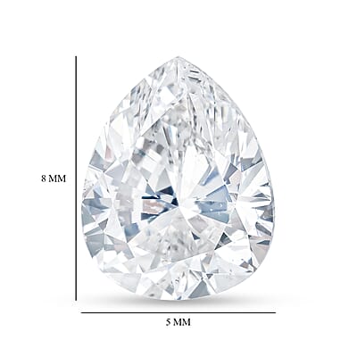 Diamond (F, SI2) (Pear 8x5mm) 1.01 ctw