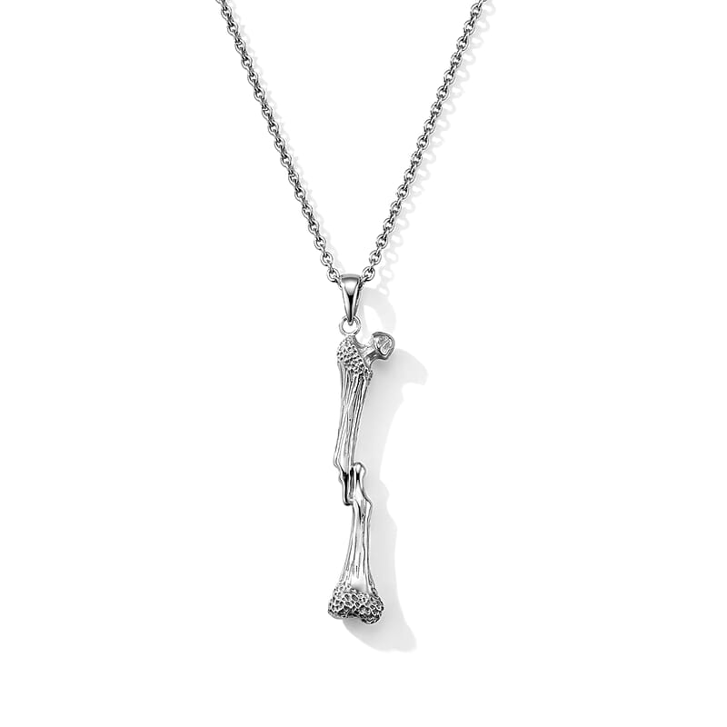 D'Joy Bali Legacy Dragon Bone Pendant without Chain in Sterling Silver 7.40 Grams