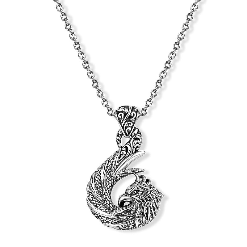D'Joy Bali Legacy Phoenix Pendant without Chain in Sterling Silver 6.75 Grams