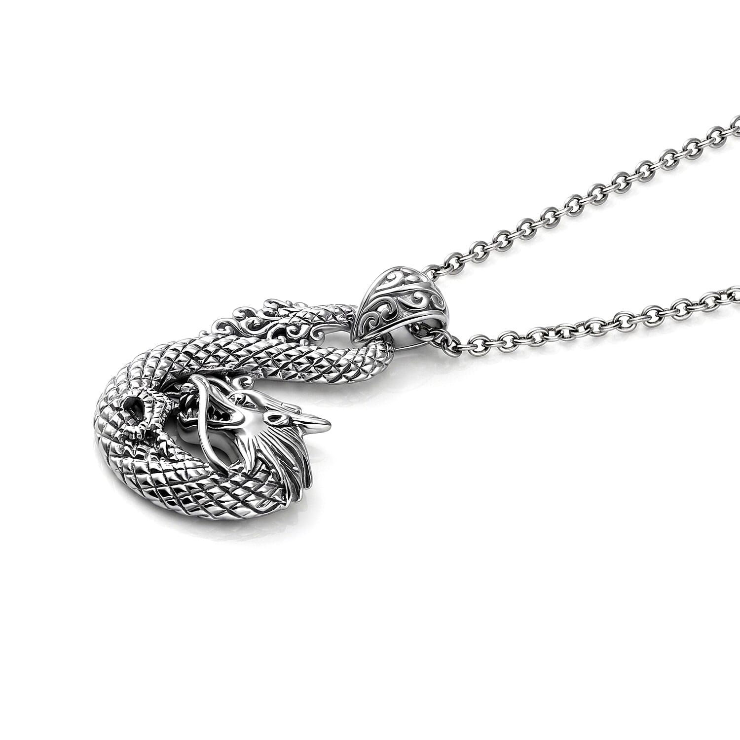 D'Joy Bali Legacy Dragon Pendant without Chain in Sterling Silver 7.50 Grams