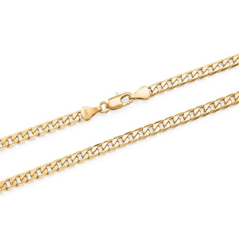 Cuban Chain Necklace in 14K Yellow Gold 10 Grams 18 Inches