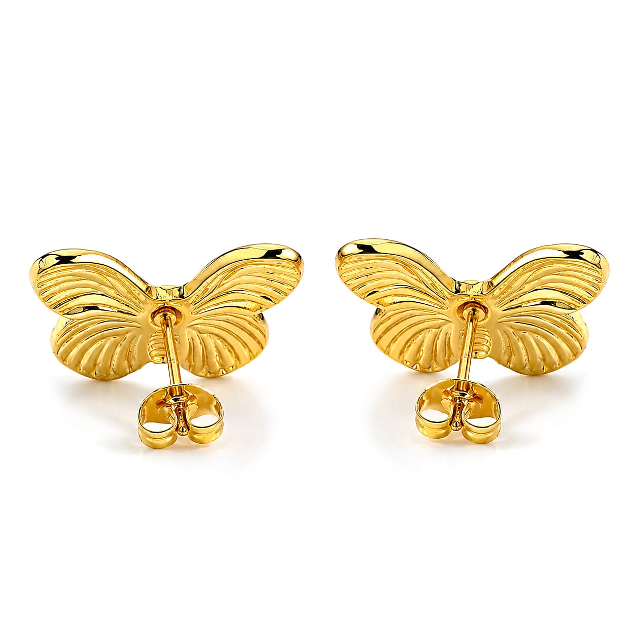 Earrings in ION Plated YG Stainless Steel