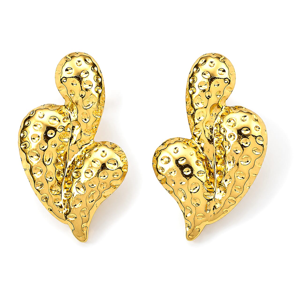Earrings in ION Plated YG Stainless Steel