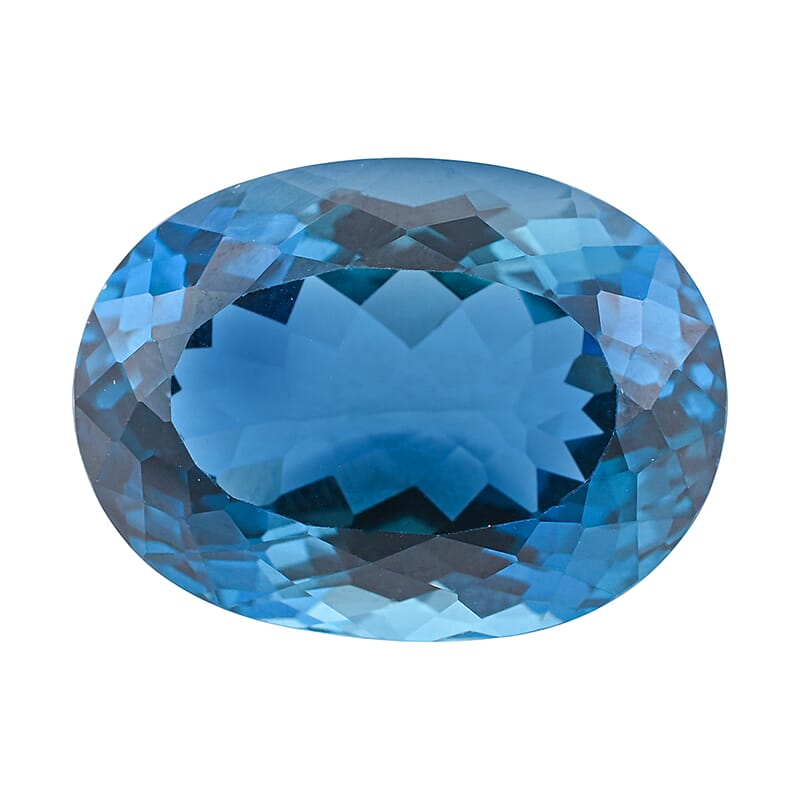 AAAA London Blue Topaz (Ovl Free Size) 35.00 ctw
