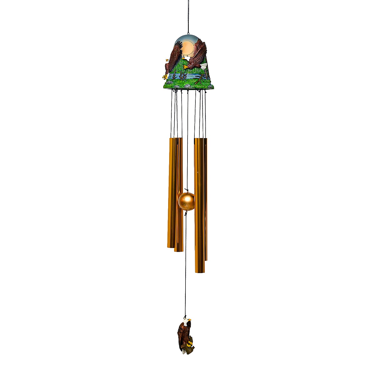 Closeout Bell Top Resin Chime - Eagle