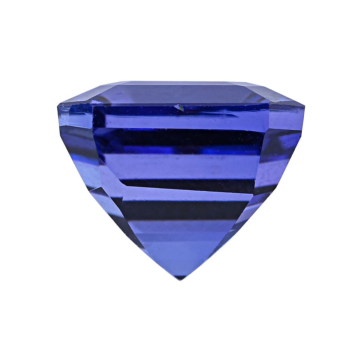 Certified and Appraised Asscher Cut AAAA Tanzanite (Sqr Free Size) 7.50 ctw