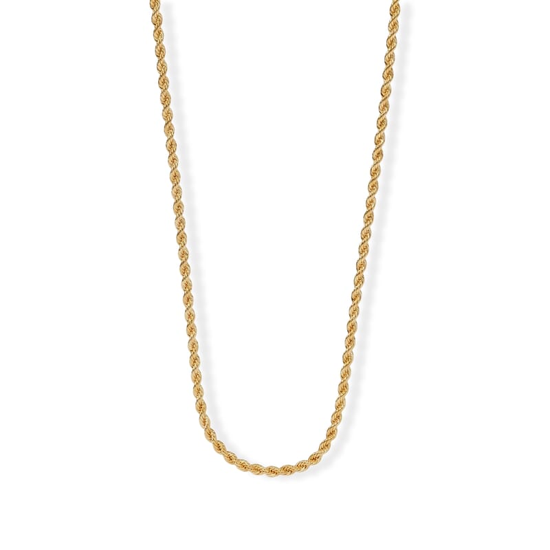 Italian 2.7mm Silk Rope Necklace with Toggle Clasp in 10K Yellow Gold (18 Inches) 3.25 Grams