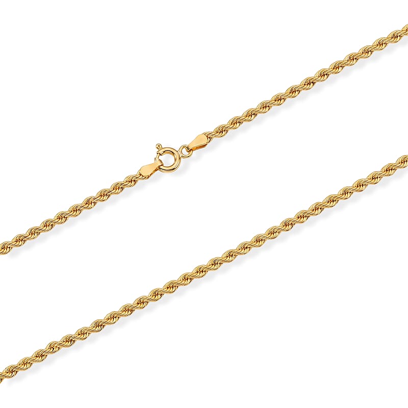 Italian 2.7mm Silk Rope Necklace with Toggle Clasp in 10K Yellow Gold (18 Inches) 3.25 Grams