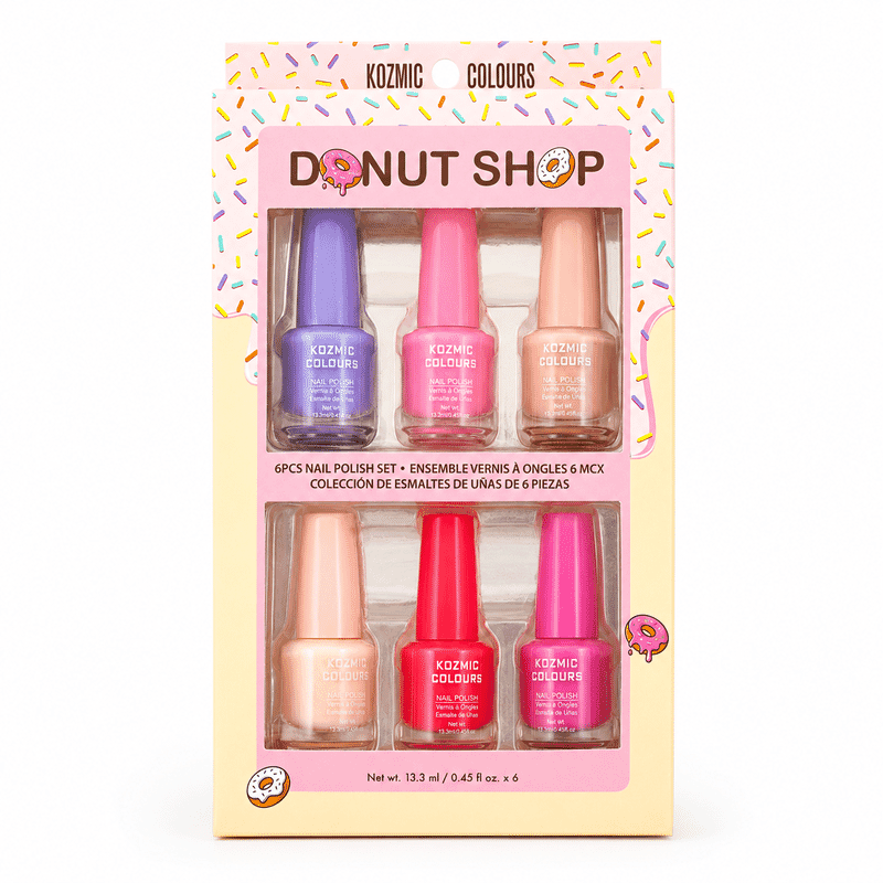 Closeout Kozmic Colours Set of 6 Donut Shop Nail Polishes (6x 0.45oz)