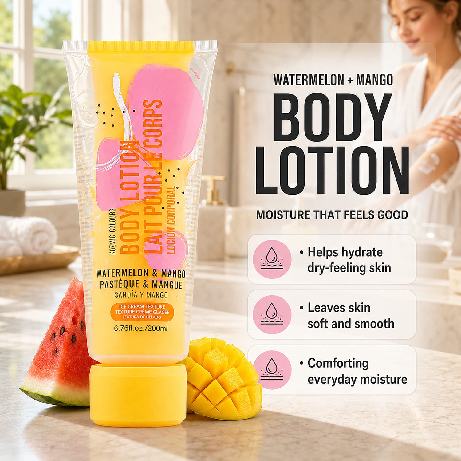 Body Lotion Watermelon and Mango - Yellow
