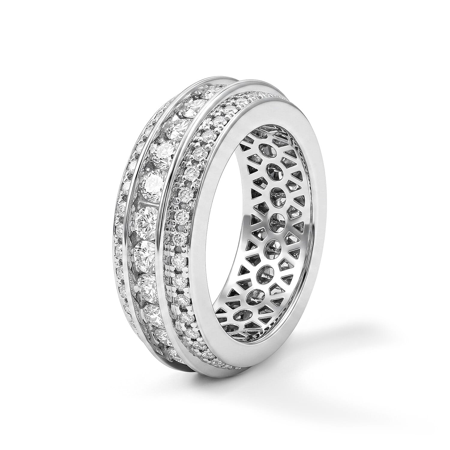 Simulated Diamond Ring in Sterling Silver (Size 10.0)