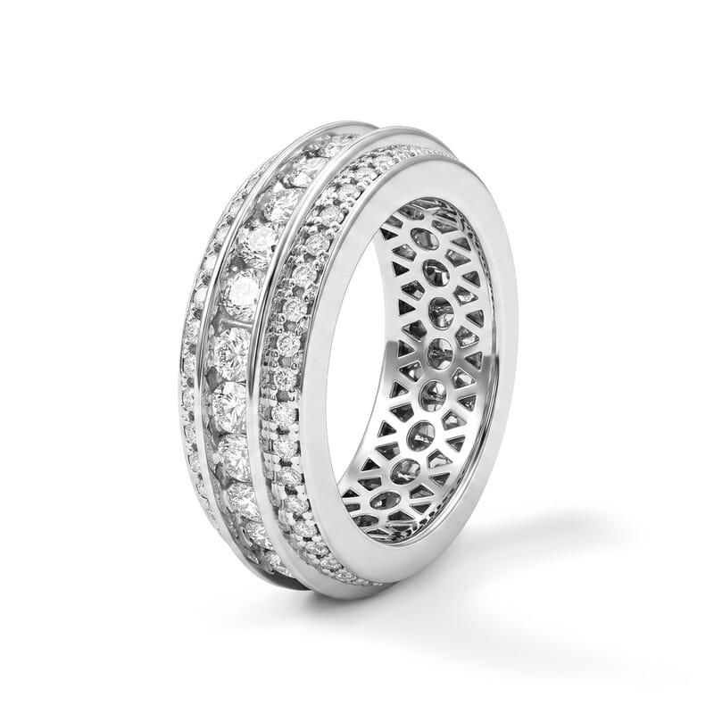 Simulated Diamond Ring in Sterling Silver (Size 10.0)