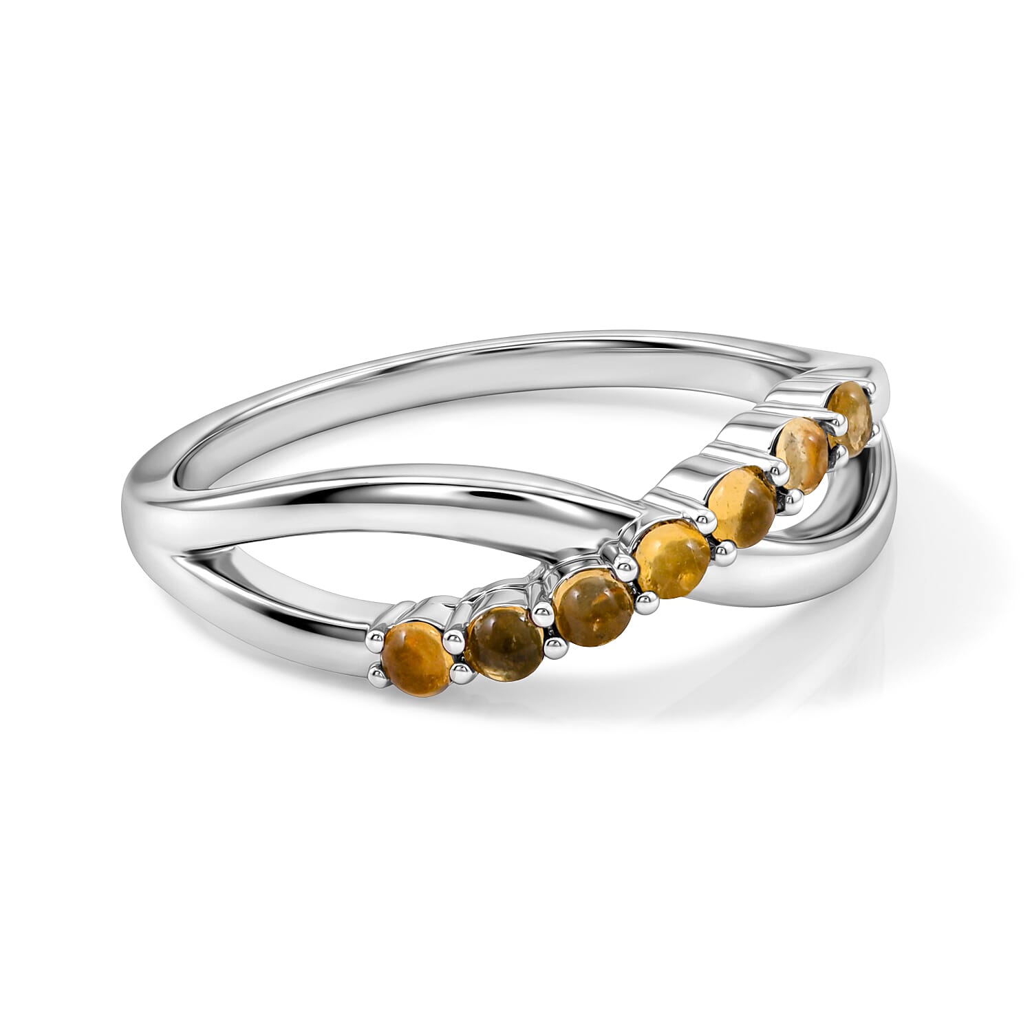 Brazilian Citrine 0.28 ctw Ring in Sterling Silver (Size 7.0)