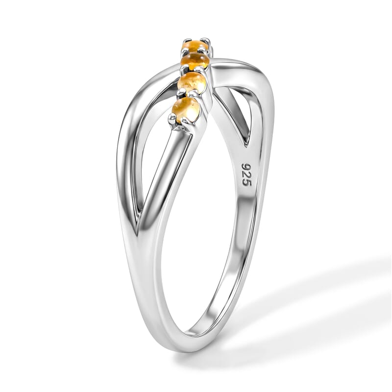Brazilian Citrine 0.28 ctw Ring in Sterling Silver (Size 7.0)
