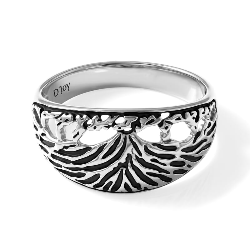 D'Joy Bali Legacy Kintamani Volcano Ring in Sterling Silver (Size 5.0) 3.80 Grams