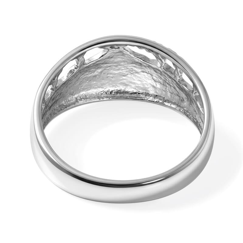 D'Joy Bali Legacy Kintamani Volcano Ring in Sterling Silver (Size 5.0) 3.80 Grams