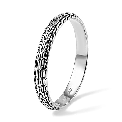 D'Joy Bali Legacy Tulang Naga Ring in Sterling Silver (Size 5.0) 1.60 Grams