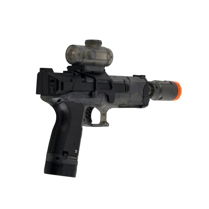 Black Electric Light & Sound Blaster Gun Toy (500 mAh Li-on Battery)