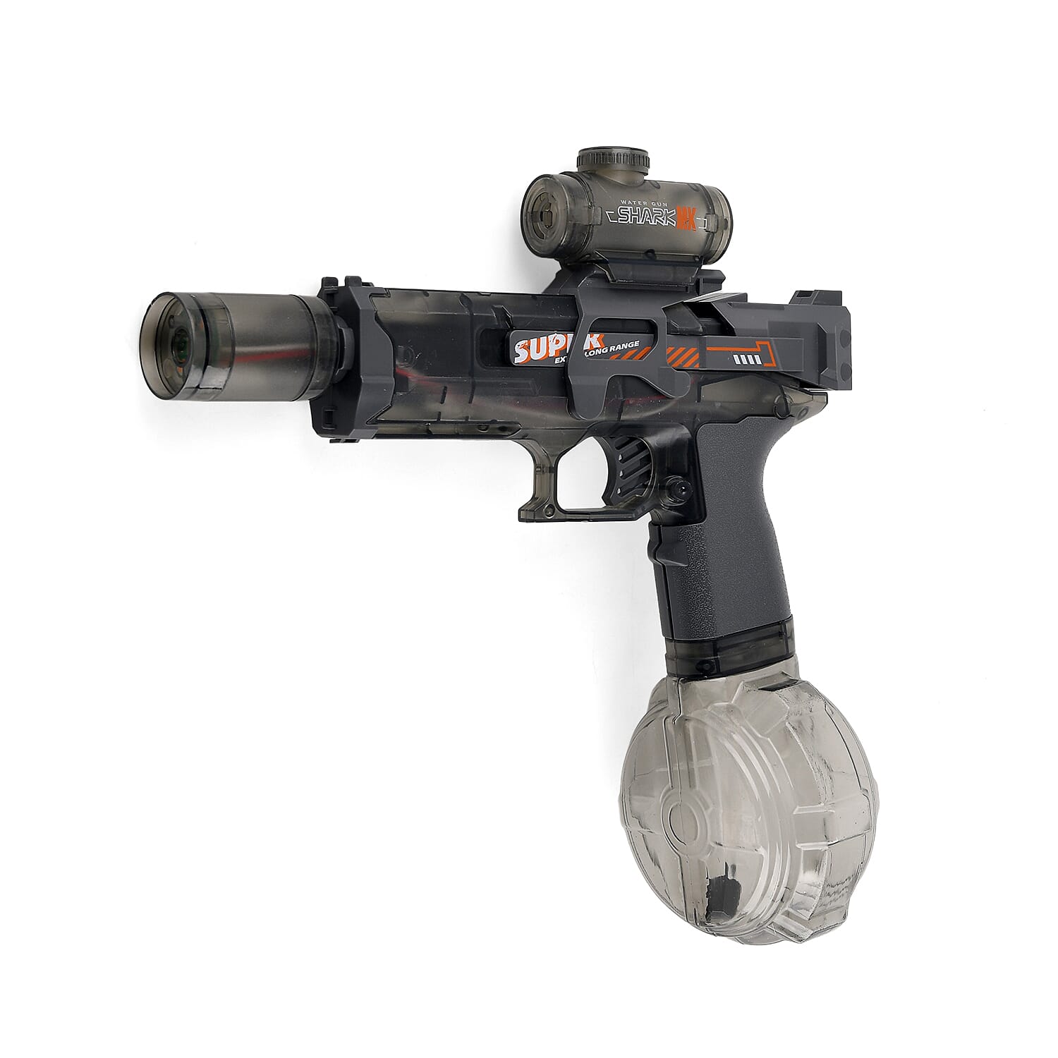 Black Electric Fire Water Gun with Light (Included 3.7V 500mAh Li-on Battery)