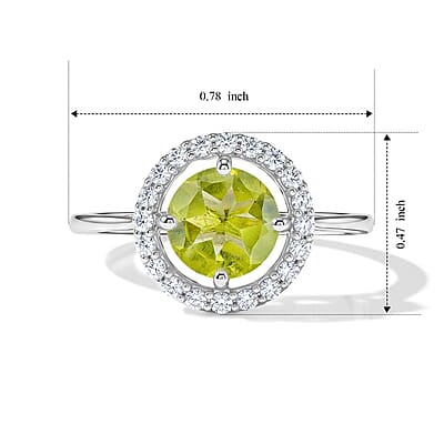 Amethyst and Simulated Diamond 1.41 ctw Ring in Sterling Silver (Size 7.0)