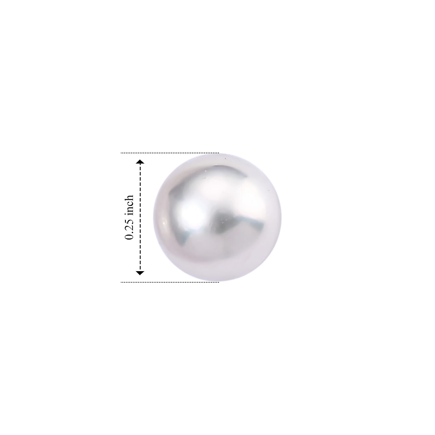 D'Joy Japanese Akoya Pearl Stud Earrings in Rhodium Over Sterling Silver