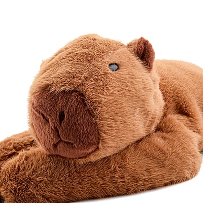 Brown Calm-Panion Pets Weighted Capybara Plush