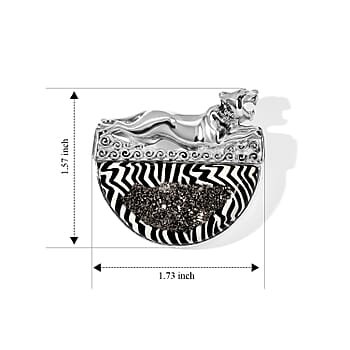Black Diamond Drusy Quartz - Product card gallery slide 4 (10272140656953)