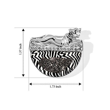 Black Diamond Drusy Quartz - Product card gallery slide 4 (10272140656953)