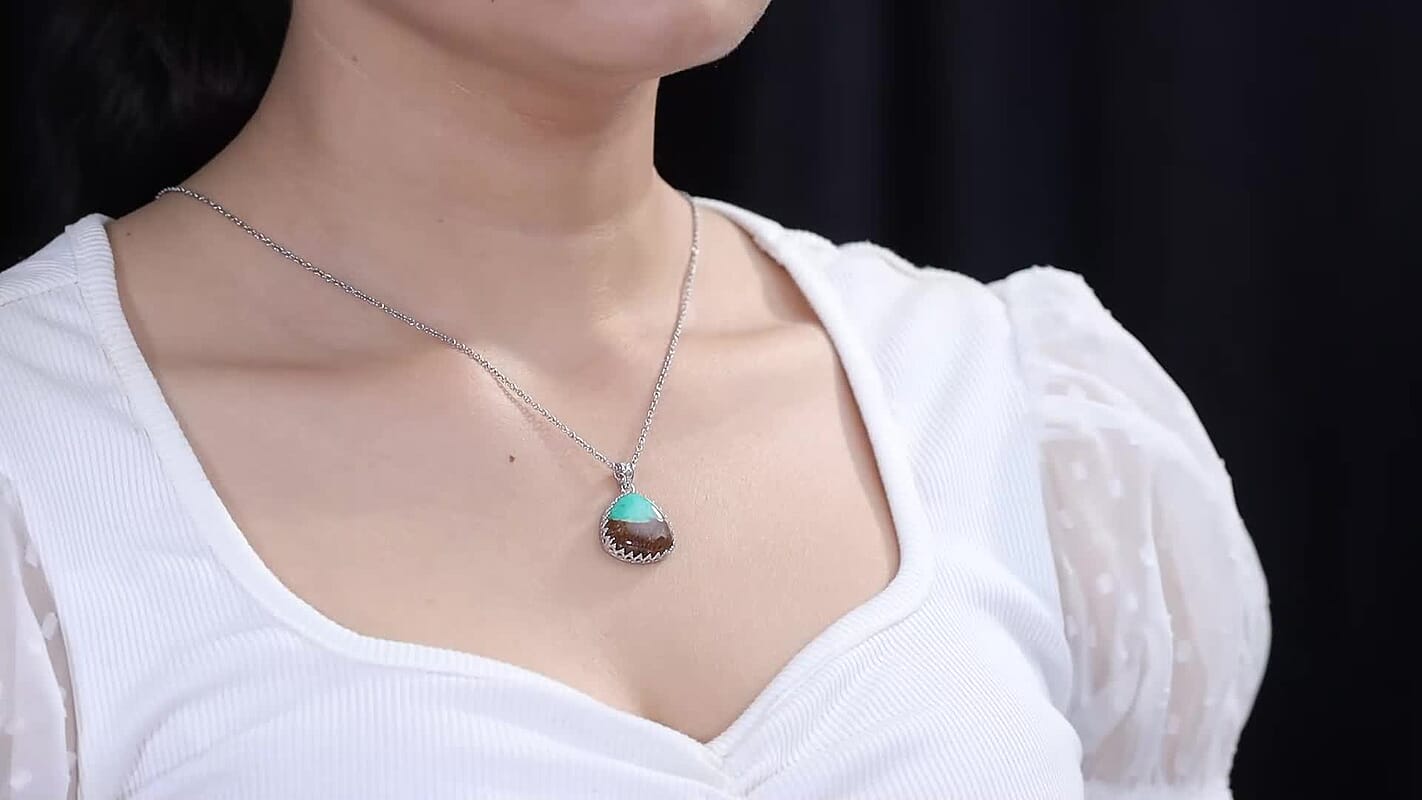 Chrysoprase  Pendant Sterling Silver 11.50 ctw