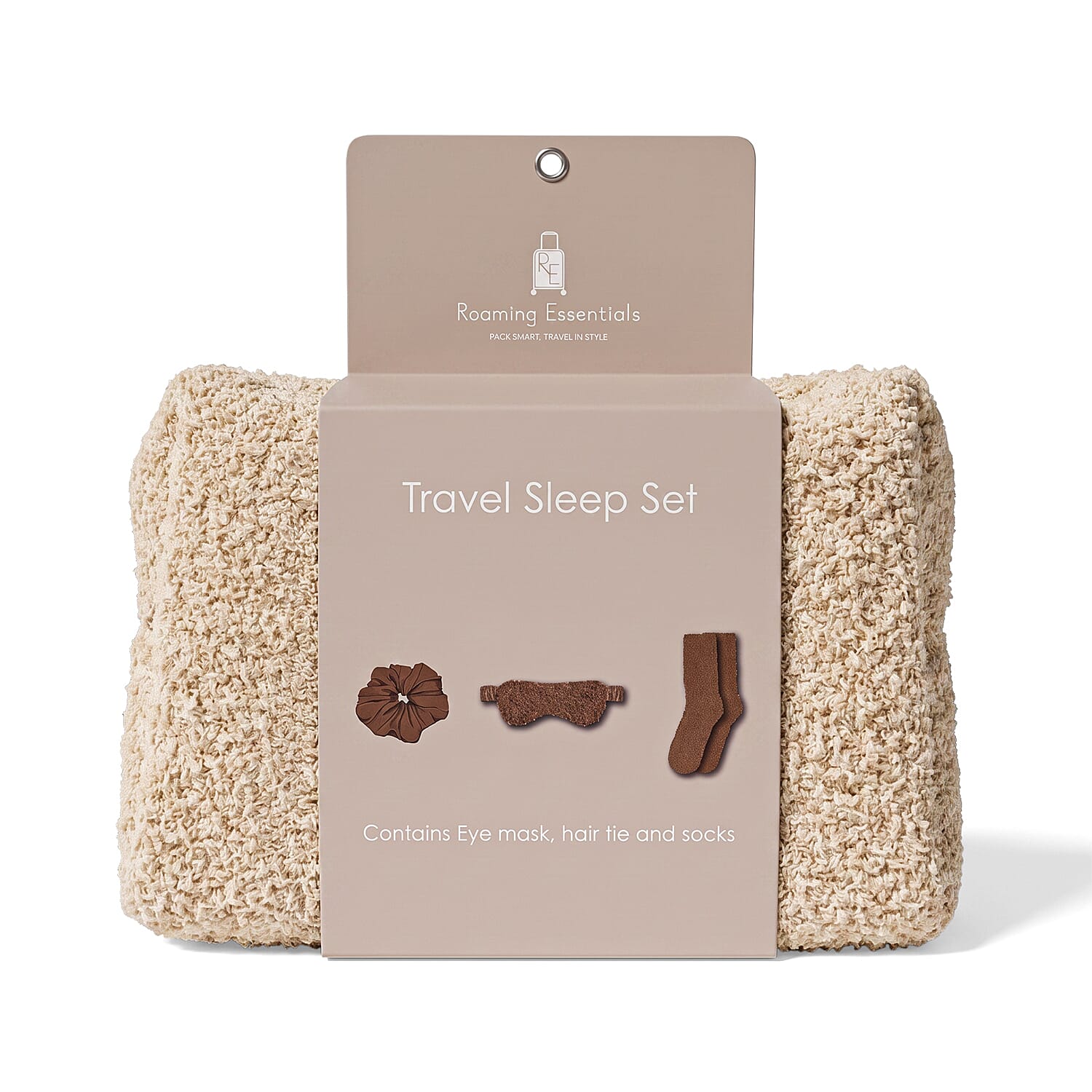 Roaming Essentials 4Pcs Travel Comfort Gift Set in Khaki
