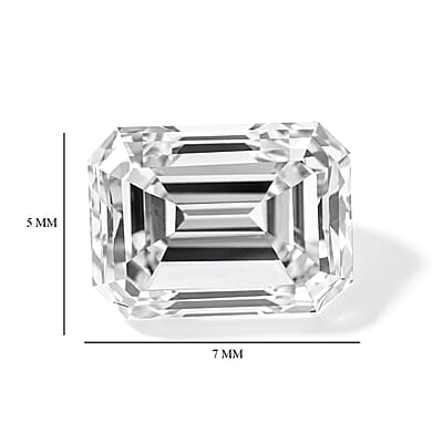 Diamond (I VSI) (Emerald 7x5 mm) 1.04 ctw