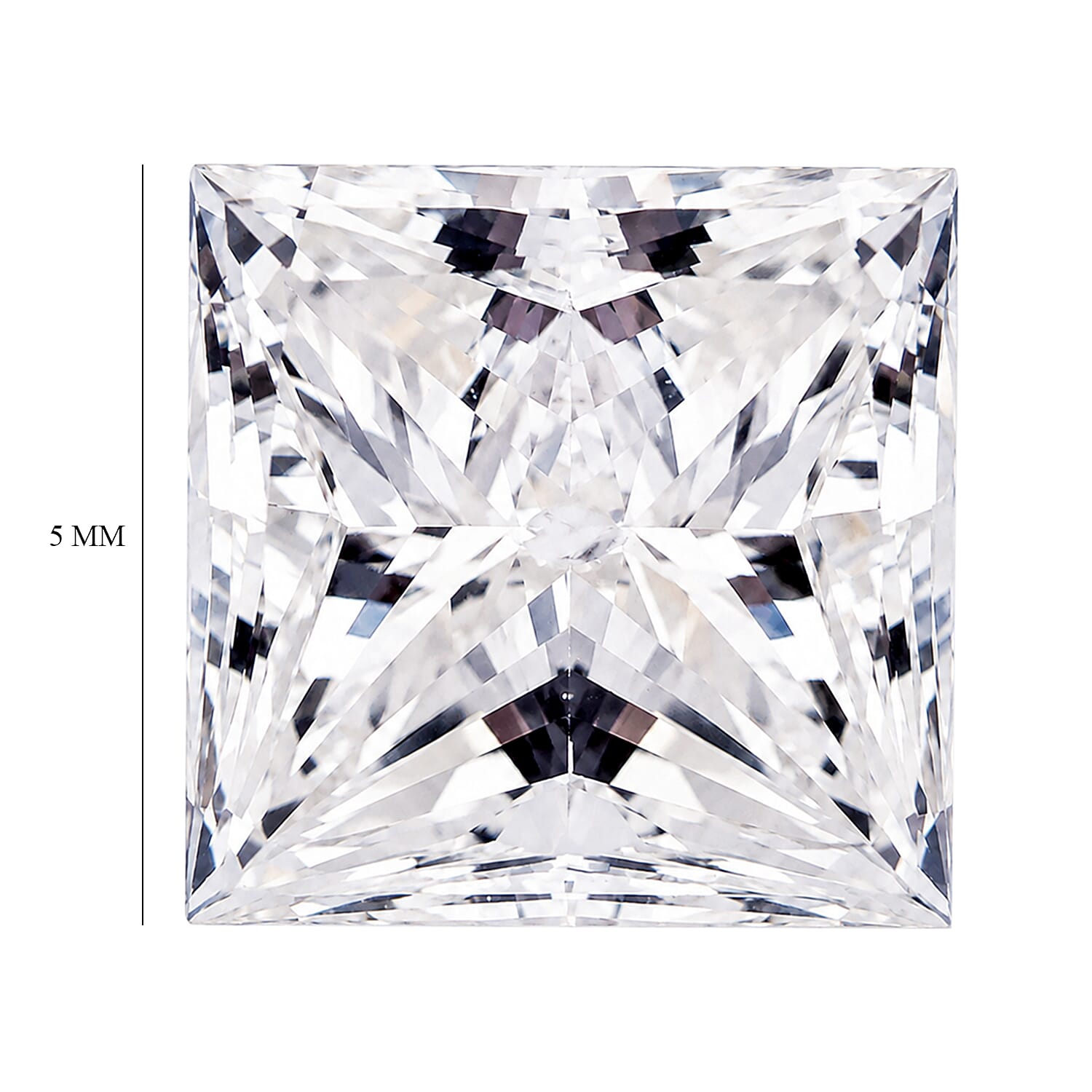 Diamond (K SI2) (Princess 5 mm) 0.91 ctw