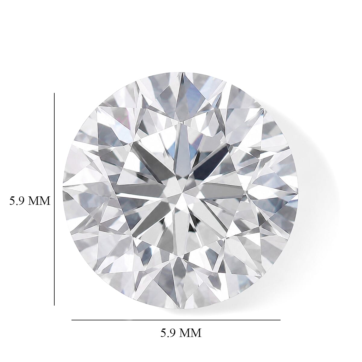 Diamond (G VVS1) (Rnd 5.9 mm) 0.84 ctw