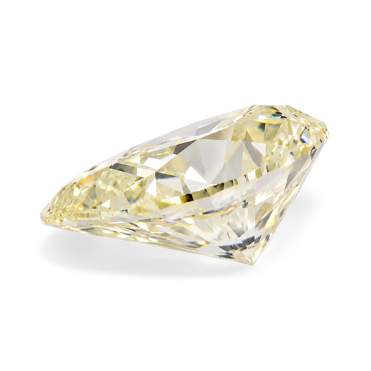 Yellow Diamond (V SI1) (Pear 5x4 mm) 0.51 ctw