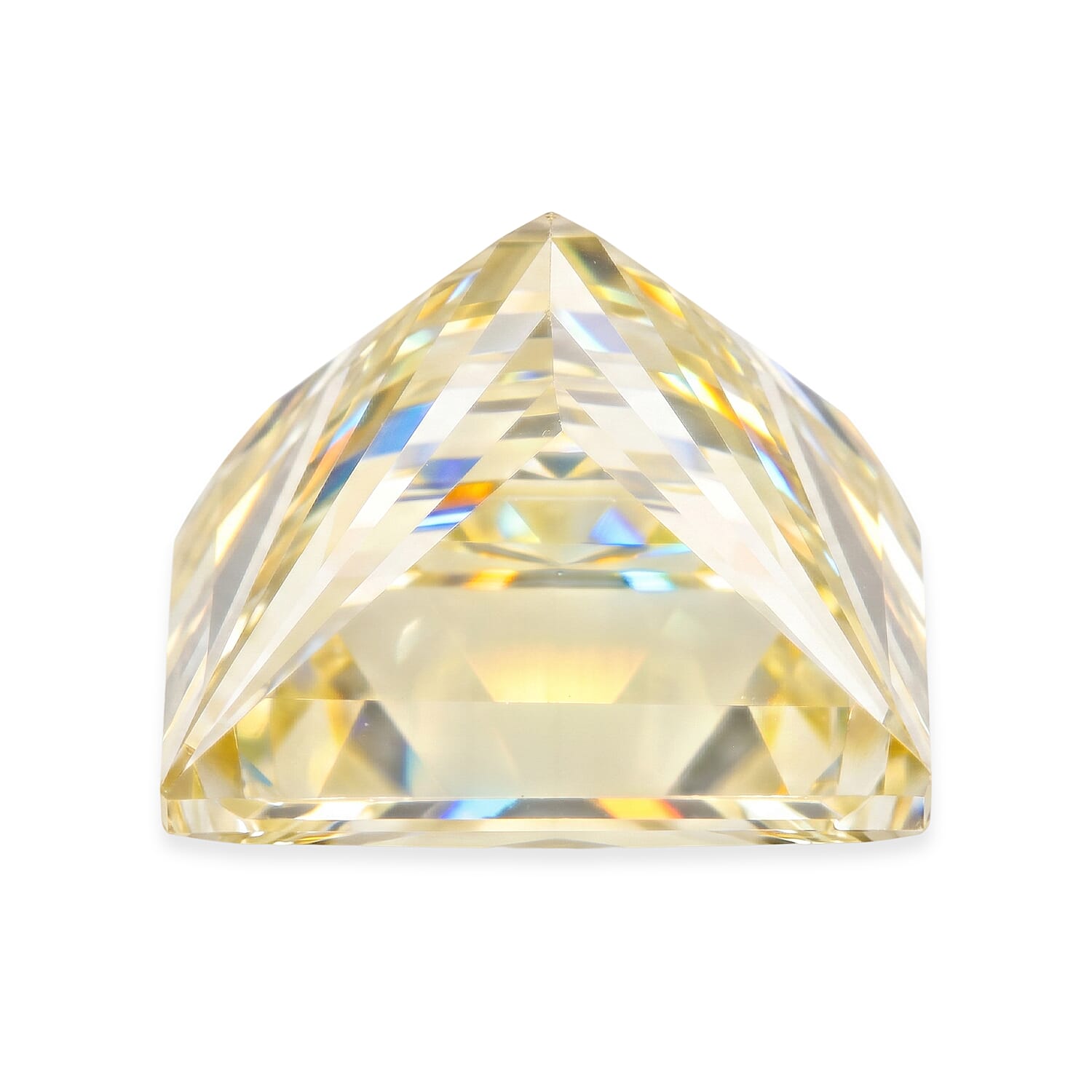 Yellow Diamond (VS1) (Princess 5 mm) 0.62 ctw