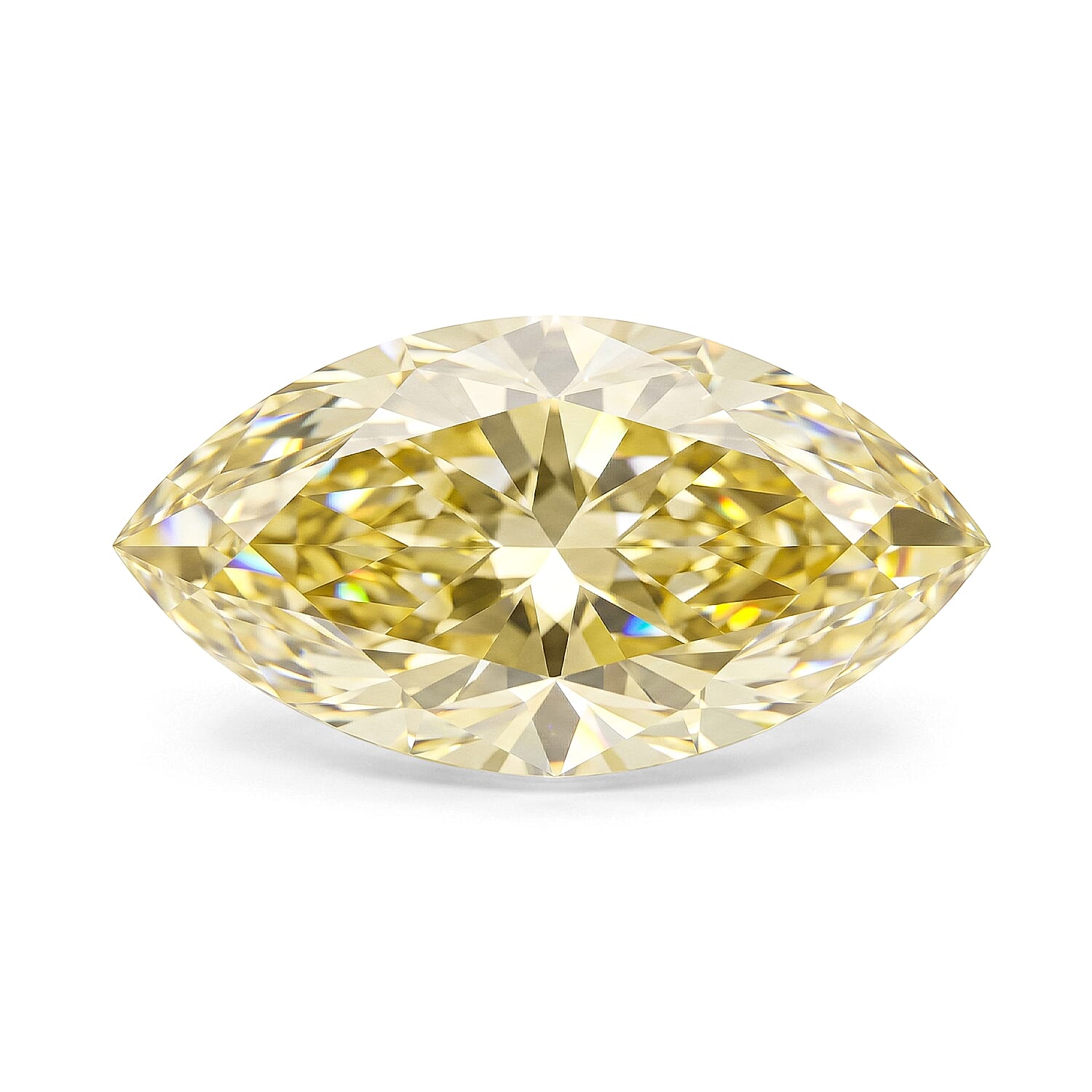 Yellow Diamond (SI2) (Mrq 7x5 mm) 1.03 ctw