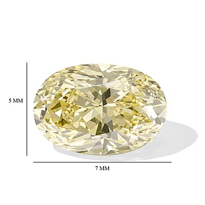 Yellow Diamond (VS2) (Ovl 7x5 mm) 1.10 ctw