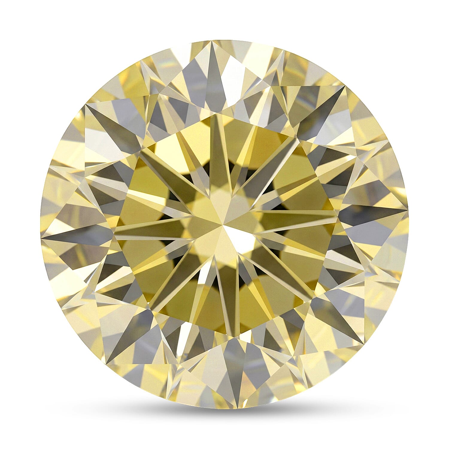 Yellow Diamond (VS2) (Rnd 5.9 mm) 0.78 ctw