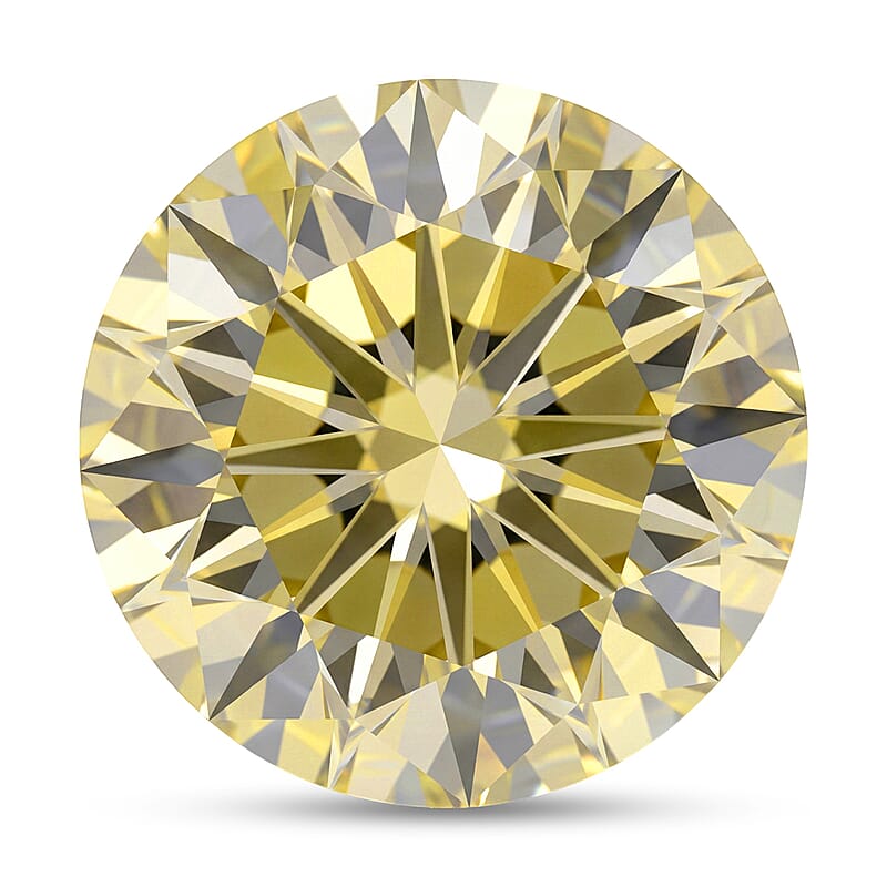 Yellow Diamond (VS2) (Rnd 5.9 mm) 0.78 ctw