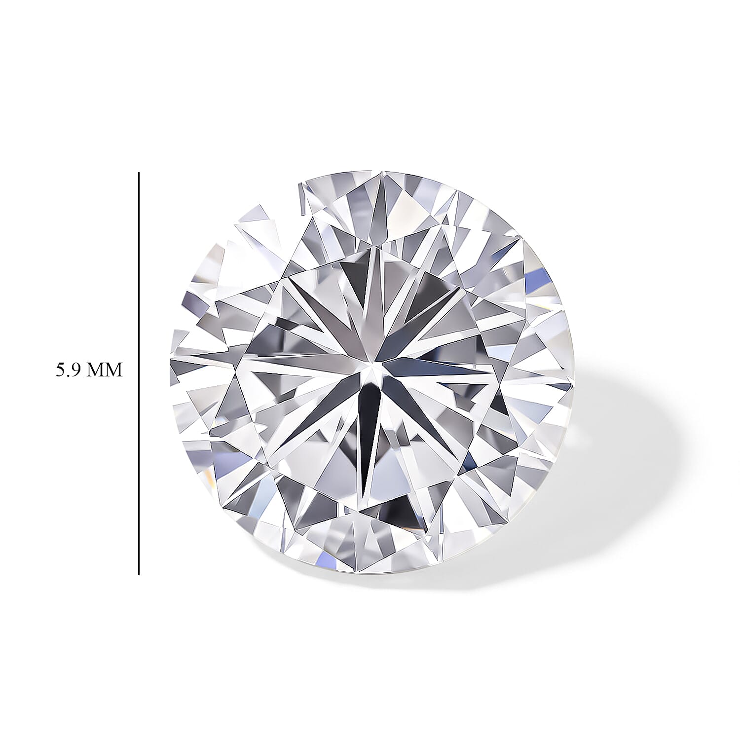 Diamond (E, VS1) (Rnd 5.9mm) 0.70 ctw