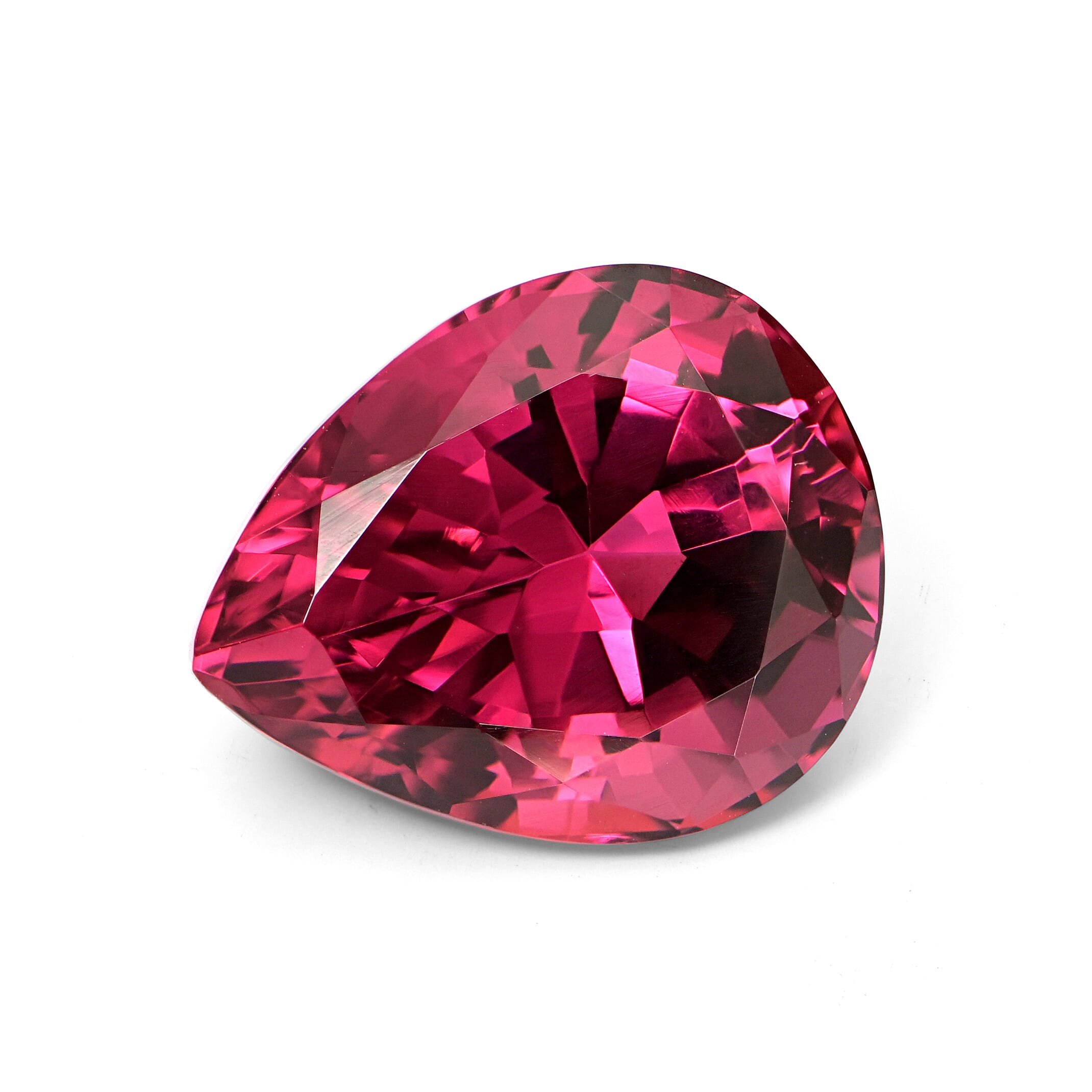 AAAA Ouro Fino Rubellite (Pear Free Size) 1.00 ctw