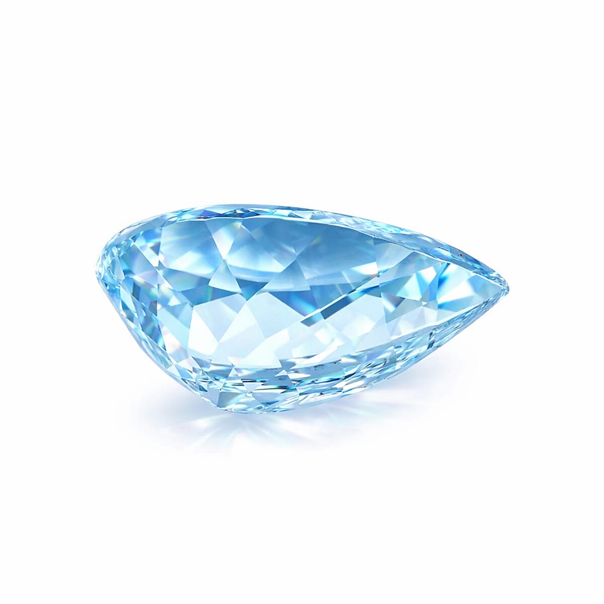 Certified and Appraised AAAA Santa Maria Aquamarine (Pear Free Size) 6.14 ctw