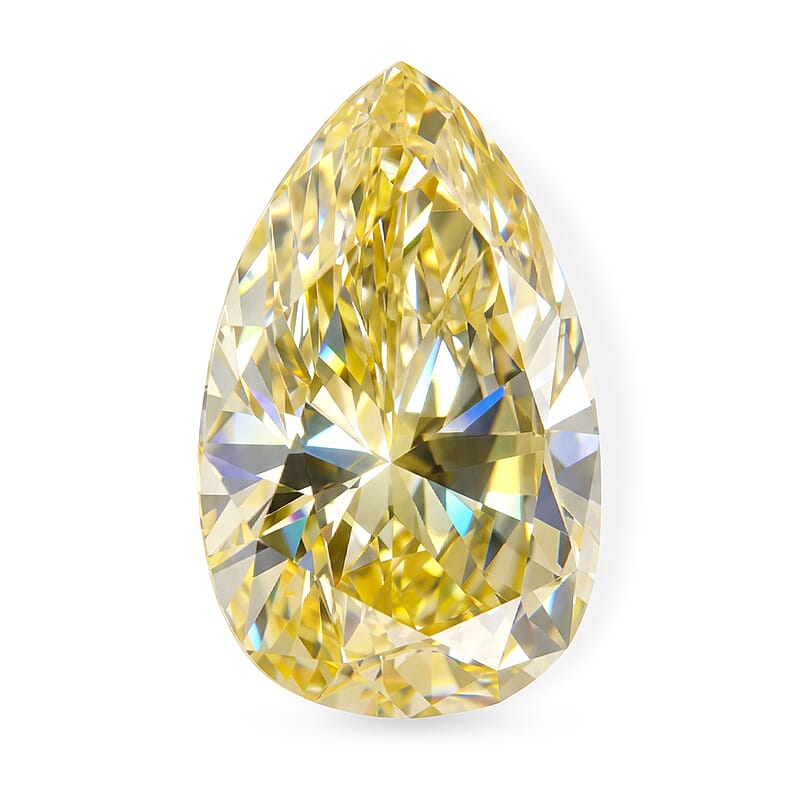 Yellow Diamond (VS2) (Pear 5x4mm) 0.53 ctw