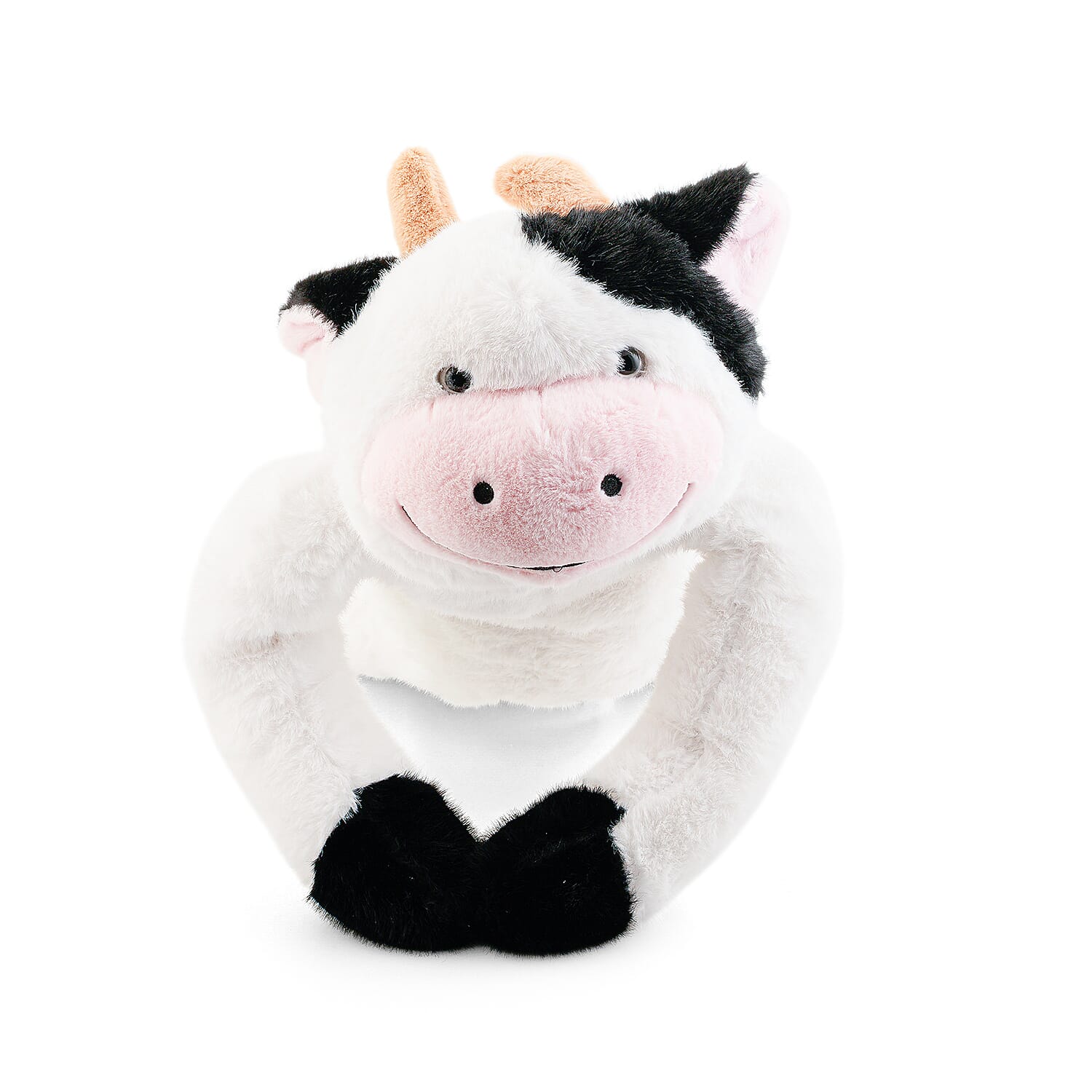Black and White Calm-Panion Pets Weighted Cow Plush