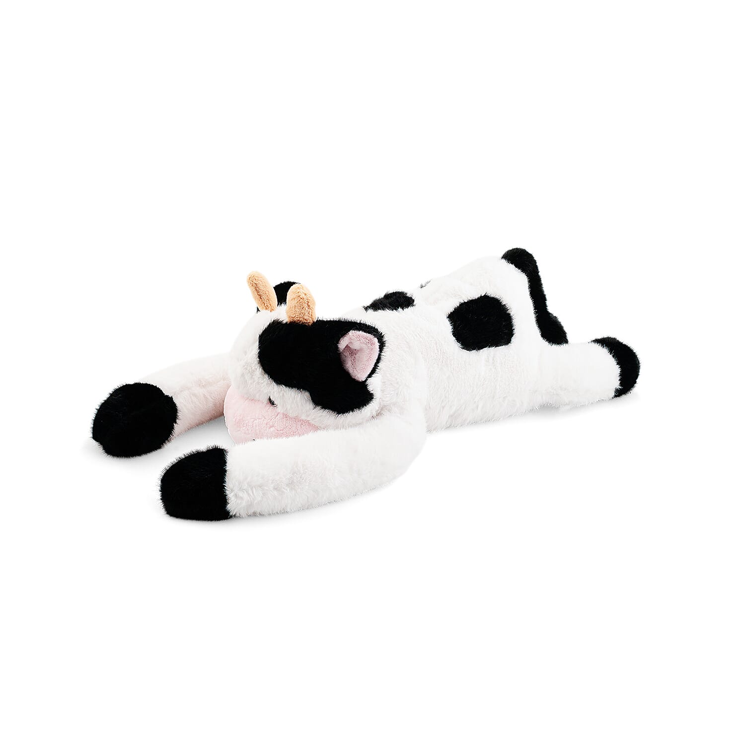 Black and White Calm-Panion Pets Weighted Cow Plush