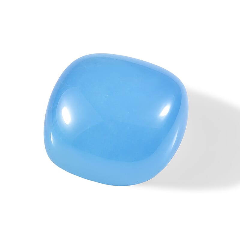 AA Light Blue Color Jade (Cush 7x7 mm) 1.55 ctw