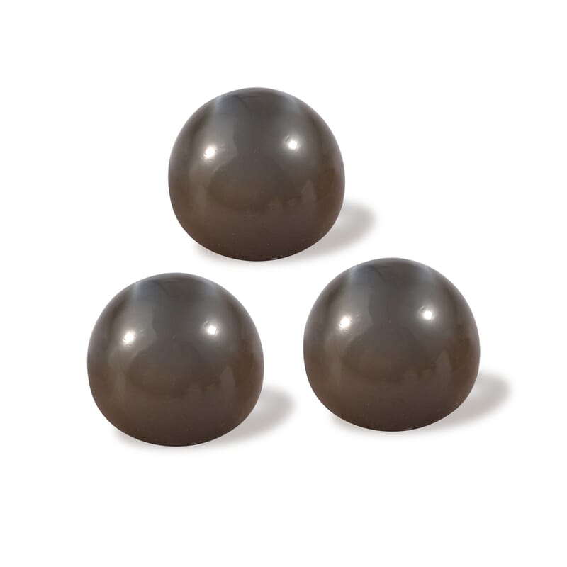 Grey Moonstone Set of 3 (Rnd 7 mm) 4.06 ctw